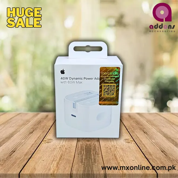 Apple A3353 40W USB-C Dynamic Power Adapter with 60W Max 