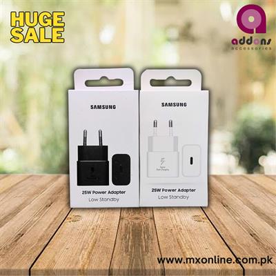 Official Samsung EP-T2510 25W Low Standby Energy Efficiency USB-C Super Fast Charging Power Adapter 