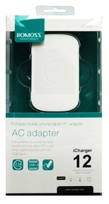 Romoss® iCharger 12 Super Fast Mini Dual USB Output Charger