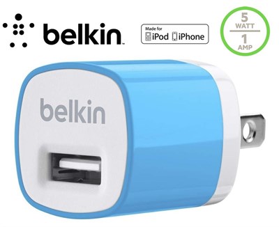 Belkin® MiXiT Home and Travel Wall Charger with USB Port - 1 AMP / 5 Watt 