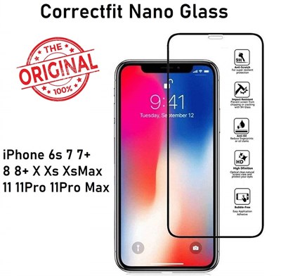 Correctfit 9D Nano Flexiable 9H Edge to Edge antishock Glass Protector