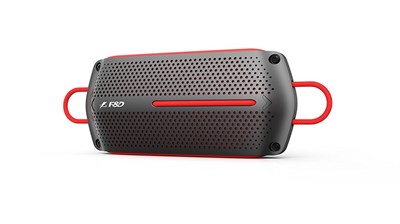 F&D W12 Portable Bluetooth Speaker Water-Proof w/ 5+ Hour Playtime (BLACK & RED)
