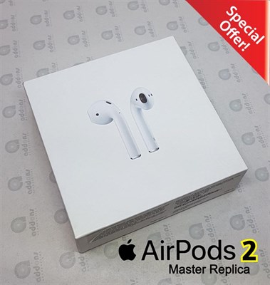Apple AirPods 2 with Wireless Charging Case - White (Master Copy)