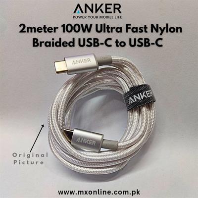 Anker 333 100W 5A USB-C to USB-C Super Fast Charging 2.0 Premium Nylon-Braided Data Cable 