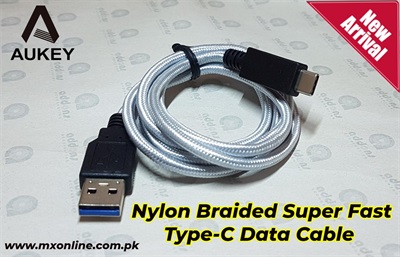 Aukey® Braided Nylon USB 3.1 A to USB-C Cable (Bulk Pack)