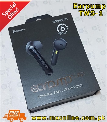 SonicGear Earpump TWS 1 Bluetooth 5.0 Earbuds Black