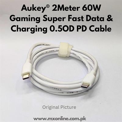 Aukey 2meter PD 60W Super Fast Charging Premium Durable Nylon Data Charging Cable 