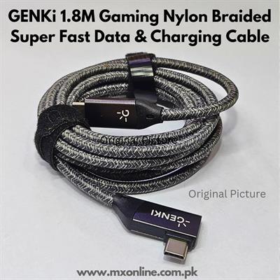 GENKi 1.8Meter 60W Super Fast Charging Advanced 4K DisplayPort video output Cable