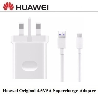Huawei 22.5W SuperCharge Adapter with USB-C Data Cable (White)