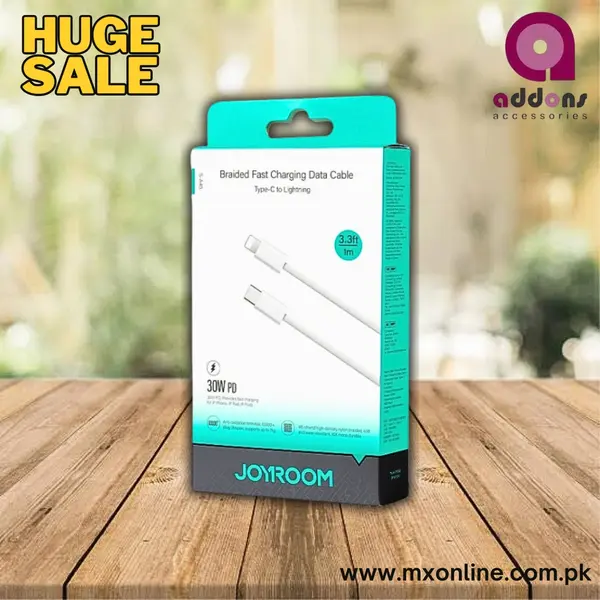 Joyroom S-A45 1Meter 30W Lightning to USB-C Nylon Braided Dirt-Resistant Super Fast Charging Data Cable