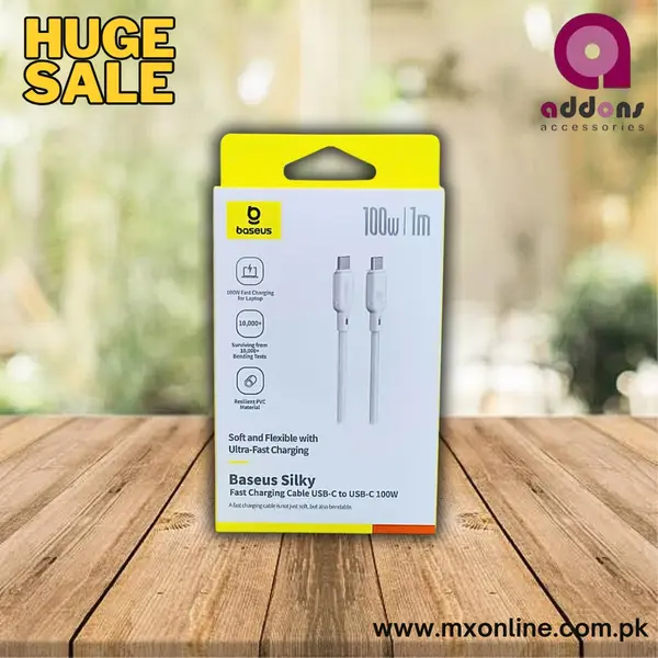 Baseus Silky 100w 1m C2C Super Fast Charging Data Cable 