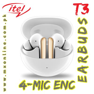 iTel T3 True Wireless Earbuds With 4-Mic ENC