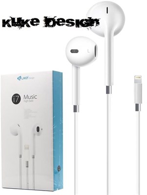 Kuke® Design i7 Music High Bass Lightning Headphone For iPhone 7 7+ 8 8+ X