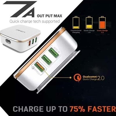 LDNIO® A6704 35W Qualcomm® Fast Quick Charger QC 3.0 6 port 7A USB Charger