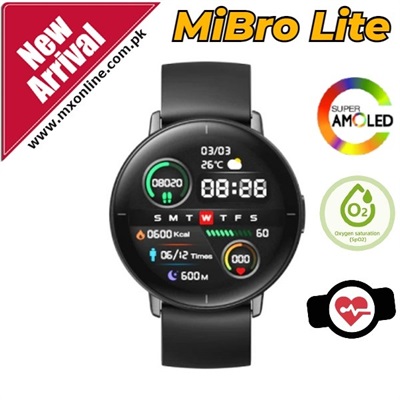 Mibro Lite Smart Watch with Round AMOLED display