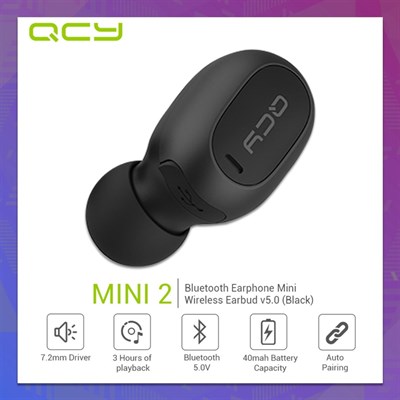 QCY Mini 2 Single Bluetooth v5.0 Earbud