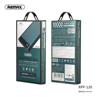 Remax RPP-120 Ultra Slim 10000mAh Power bank with LED Display