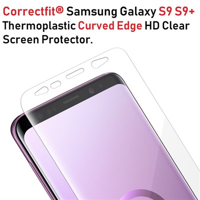 Correctfit® Galaxy  S8 S8+ S9 S9+ Thermoplastic Curved Edge HD Clear Screen Protector