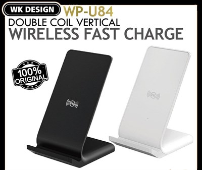 WK Design WP-U84 10W Dual Coil Wireless Charger Fast Charging Pad Stand