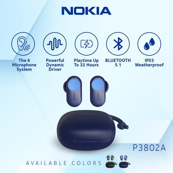Nokia Pro Professional TWS Earphones with Active Noise Cancellation (ANC) P3802A