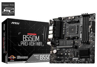 MSI B550M PRO-VDH Wifi ProSeries Motherboard AMD Ryzen AM4