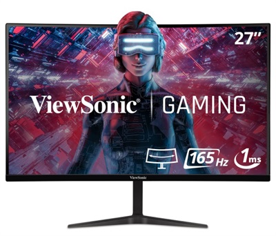 ViewSonic VX2718-2KPC-MHD 27” 165Hz QHD 1500R Curved Gaming Monitor