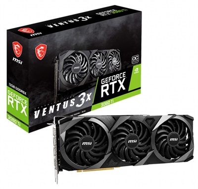 MSI GeForce RTX™ 3080 Ti VENTUS 3X OC 12GB GDDR6X 384-bIt Graphics Card