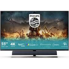 PHILIPS 4K HDR CONSOLE GAMING WITH AMBIGLOW 55” 559M1RYV