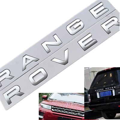 Range Rover 3D Head Cover Hood Sticker Front Letters Emblem Sports Line Badge Letter l-r car Stickers Decal Logo