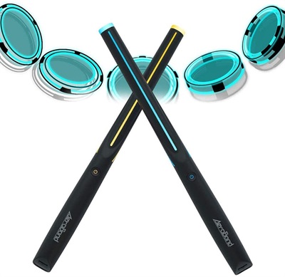 AeroBand Pocket Drum Portable Air Drum Sticks Electronic Drumstick with Light Tutorial/Game/Free Modes