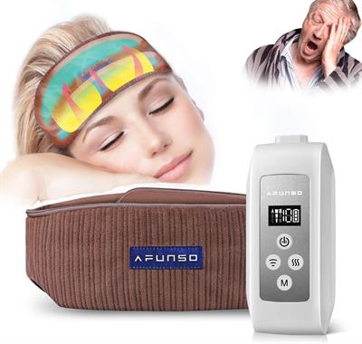 AFUNSO Electric Anti-Migraine Massager for Relaxing the Head by Heat Compression, Head Massage Device Promotes Sleep, Stress Relief Promotes Blood Circulation