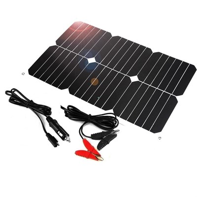 Solar Battery Charging Maintaner 12V 18W Solar Panel Charger for Automobiles