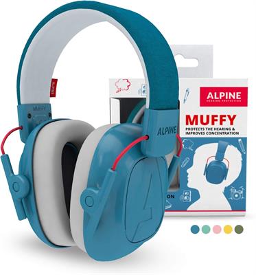 Alpine Muffy Noise Cancelling Headphones for Kids - 25dB Noise Reduction - Earmuffs for Autism - Sensory & Concentration Aid