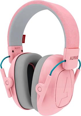 Alpine Muffy Noise Cancelling Headphones for Kids - 25dB Noise Reduction - Earmuffs for Autism - Sensory & Concentration Aid - Pink