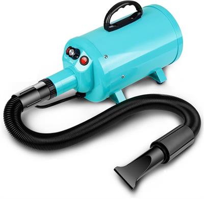 Amzdeal Pet Hair Dryer 3.8HP 2800W Adjustable Strong Power with Heat Grooming Blower Hair Blaster for Large Dogs with 4 Nozzle Heads