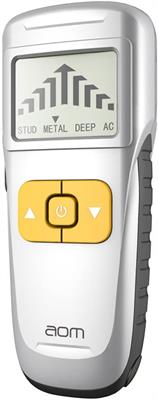 aom Stud Finder, 4 in 1 Large LCD Electronic Multi-Scanner Stud Sensor Detection with Sound Warning