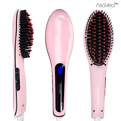 Hair Straightener brush - Pink