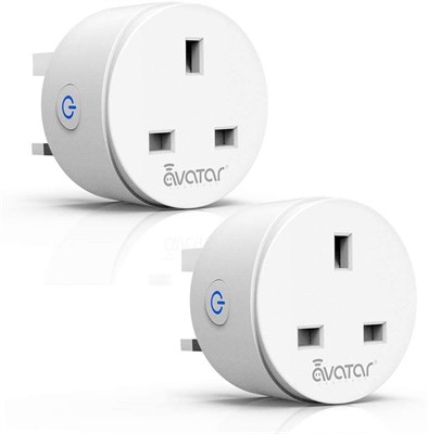 Avatar WiFi Smart Plug Socket with Timer and Energy Monitoring Pack of 2