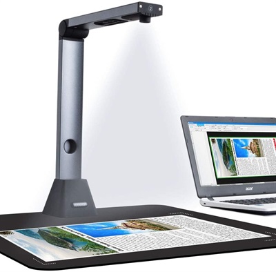 Bamboosang Document Camera X3, High Definition Portable Scanner, Capture Size A3