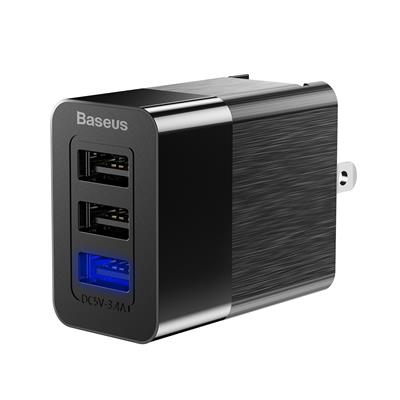 Baseus USB Charger Duke Universal Travel Charger (EU+UK+US) 