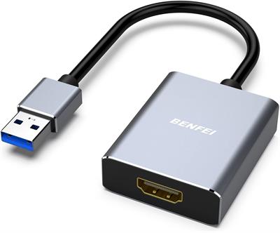 BENFEI USB 3.0 to HDMI Adapter, 1080P HDMI to USB Converter for PC Laptop Projector Monitor HDTV,Aluminium Shell
