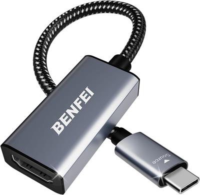 BENFEI USB Type-C to HDMI Adapter [Thunderbolt 3/4 Compatible] with MacBook Pro/Air 2023, iPad Pro, iMac, S23, XPS 17, Surface Book 3 and More