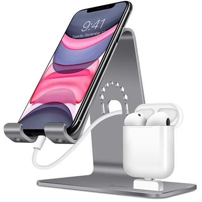 2 in 1 Phone Stand and Charging Dock For Apple iPhone and earphone