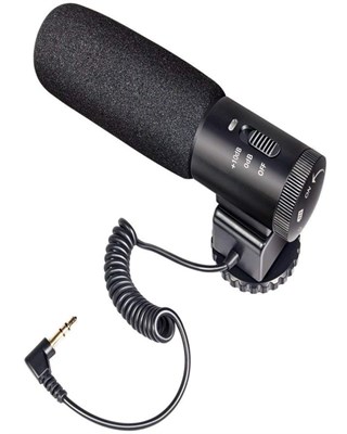  Aluminum Alloy Professional Stereo 3.5mm Recording Camera Microphone