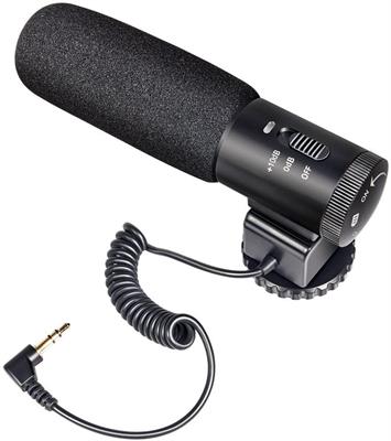 Besteker Recording Microphone for DSLR Camera with 3.5mm