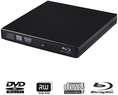 USB 3.0 Portable External Blu-ray Burner CD DVD RW Optical Drive
