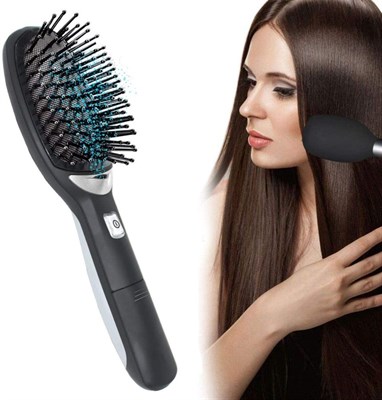 BMK Ionic Hair Brush Ion, Anti-Static, Curved Vented Detangling Hairbrush