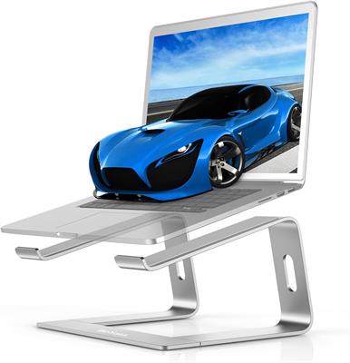 BoYata Laptop Stand Aluminum Ventilated Laptop Holder Notebook Stand Compatible with 10-15.6'' MacBook 