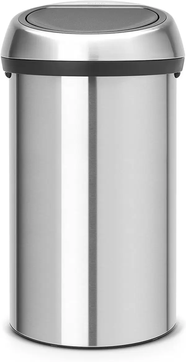 Brabantia Large Kitchen Touch Bin Soft-Touch Open Food Waste Bin 60 Litre