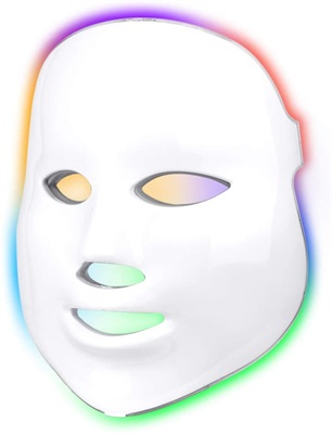 CarerSpark 7 Color LED Light Mask Photon Facial Acne Treatment Skin Rejuvenation Machine 